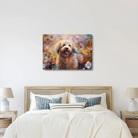 Tablou pe sticlă - Happy Dog II. (70x50 cm)