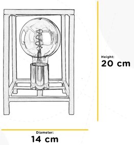 Lampă de masă ONLI FLOKI 1xE27/15W/230V 20 cm negru/cupru