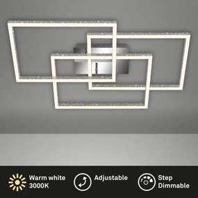 Plafonieră LED dimabilă Brilo FRAME LED/57W/230V 3000K crom mat