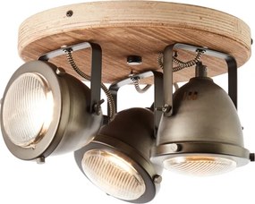 Brilliant - Corp de iluminat cu spoturi CARMEN WOOD 3xGU10/5W/230V eucalipt