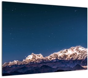 Tablou cu munți și cerul nocturn (70x50 cm), în 40 de alte dimensiuni noi
