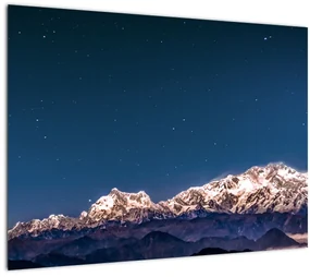 Tablou cu munți și cerul nocturn (70x50 cm), în 40 de alte dimensiuni noi