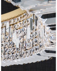 Lustra cristal Asfour design modern de lux Ring 24K 110cm gold plated
