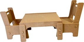 Set Bruno Natur masuta cu scaune