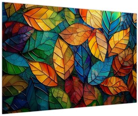 Tablou - Mozaic din frunze (90x60 cm)