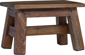 vidaXL Taburet natural 30 x 20 x 20 cm Lemn de mahon