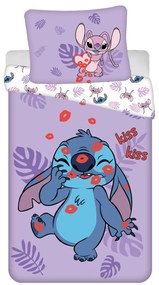 Disney Lilo și Stitch Kiss lenjerie de pat 140×200cm, 70×90 cm