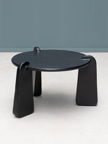 Masuta de cafea, rotunda, din aluminiu, Carnac