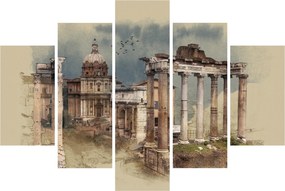 Tablou - Forumul Roman, Roma, Italia (150x105 cm)
