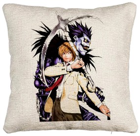 Perna Decorativa Canapea cu Deathnote 1, 40x40 cm, Cu fermoar