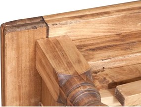 Masa extensibila, L160(290) 90 H80 cm, natur antichizat, lemn masiv