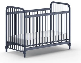 Pătuț Bebeluși BRONXX, Albastru Denim, 60 x 120 cm (Metal) – BRONXX – Vipack