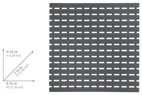 WENKO 23125100 - Covoraș de duș ARINOS 54 x 54 cm, gri/gri