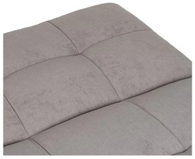 Canapea gri deschis extensibilă cu tapițerie din chenille 178 cm – Ixia