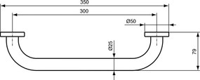 Bara de sustinere Ideal Standard IOM, crom - A9126AA