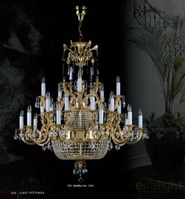 Candelabru XXL Cristal Bohemia Exclusive ARABELA dia.120cm