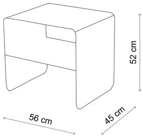 Măsuță laterală Sintuanta B (Auriu). 1127684