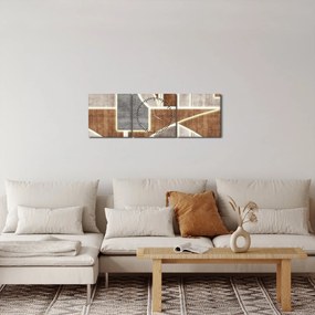 Tablou - Forme (cu ceas) (90x30 cm)