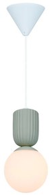 Pendul cu Forma Organic din Ceramica si Sticla, Sadie bej