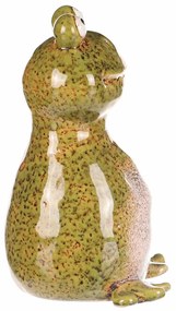 Decorațiune de grădină pentru gard Broască, 8 x 8x 14 cm, ceramică