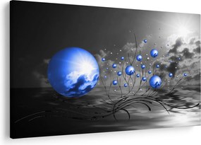 Tabloul bilelor albastru închis (90x60 cm)