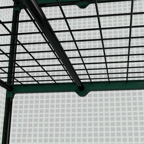 Outsunny Seră de Grădină Balcon cu Rafturi 4 Nivele 90L x 49l x 160H cm Oțel galvanizat folie Detasabila PE Densitate înaltă Verde | Aosom Romania