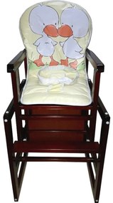 Scaun de masa pentru copii si bebe transformabil in birou Baby Care™ , din lemn masiv, centura de siguranta, sezut comfortabil, masuta detasabila,