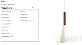 Pendul design minimalist diametru 10cm Pure alb 78283001 DFTP