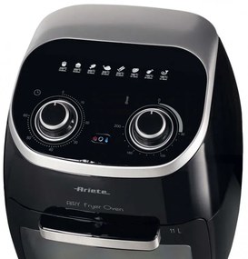 Friiteuza cuptor cu aer cald Ariete AIRY FRYER OVEN 4619/00, 2000W, 11 L, 8 programe, 80-200C, Rotisor, Timer, Negru