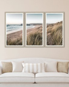 Tablou 3 piese Framed Art Calm Beach Triptych