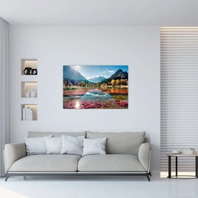 Tablou - Lacul Jasna, Gozd Martuljek, Alpii Iulieni, Slovenia (90x60 cm)