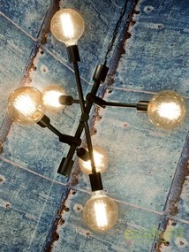 Pendul cu 6 brate design Industrial style NASHVILLE/H6/B