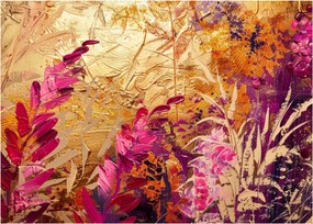 Tablou pe sticlă - Pictură abstractă de flori II. (70x50 cm)