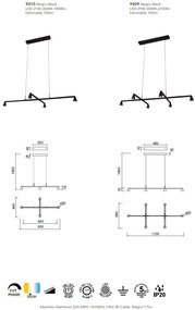 Lustra LED suspendata stil minimalist AFRICA 4L