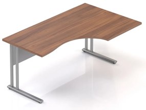 Masa coltar Visio LUX 160 x 100 cm, dreapta, nuc