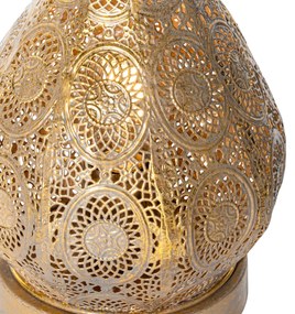 Lampă de masă orientală aurie 19 cm - Mowgli