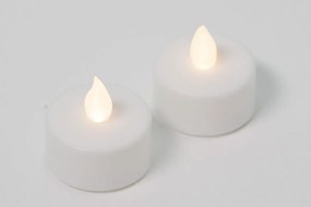 Set decorativ - 2 luminițe de ceai, albe
