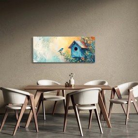 Tablou - Birdhouse, acuarelă, acuarelă (120x50 cm)