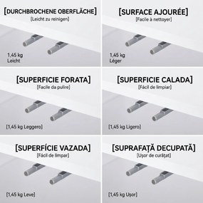 HOMCOM Bufet Modern cu 2 Dulapuri și 3 Rafturi, Mobilier Multifuncțional din Lemn, 107x40x80 cm, Alb | Aosom Romania