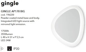 Aplica LED design modern GINGLE BIG 196220
