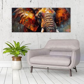 Tablou - Pictura unui elefant (120x50 cm)