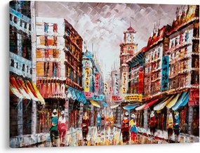 Tablou - Hong Kong, pictură în ulei (70x50 cm)