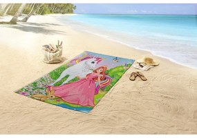 Prosop de plajă din catifea pentru copii 75x150 cm Fairytale – Good Morning