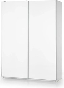 Dulap LIMA S1, alb, PAL laminat, cu 2 usi, 153x58x210 cm