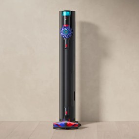 Aspirator vertical cu statie de incarcare si golire automata Dyson V10 Konical Moulded 594030-01, 150AW, 0,5 l, 60 min, 3 moduri, HEPA, Golire igienica, Fara incurcaturi, Negru