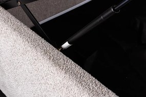 Pat ART DECO 180x200cm greige boucle cu spatiu de depozitare