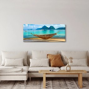 Tablou - Hamac pe plajă (120x50 cm)
