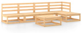 3075519 vidaXL Set mobilier de grădină, 6 piese, lemn masiv de pin