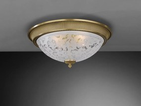 Plafoniera design clasic din alama si sticla diametru 50cm, 6202