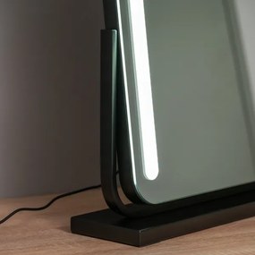 Brilagi -LED Oglindă de machiaj reglabilă CALIFORNIA LED/22W/230V 58x43 cm neagră